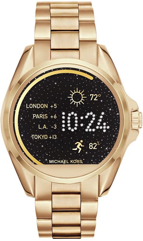 michael kors access bradshaw gold-tone smartwatch style mkt5001